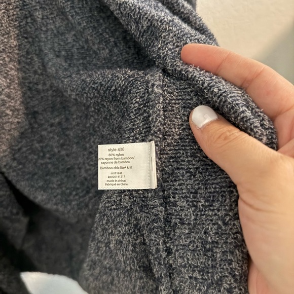 Barefoot Dreams // EUC Navy Open Front Cardigan sz M - Picture 3 of 4